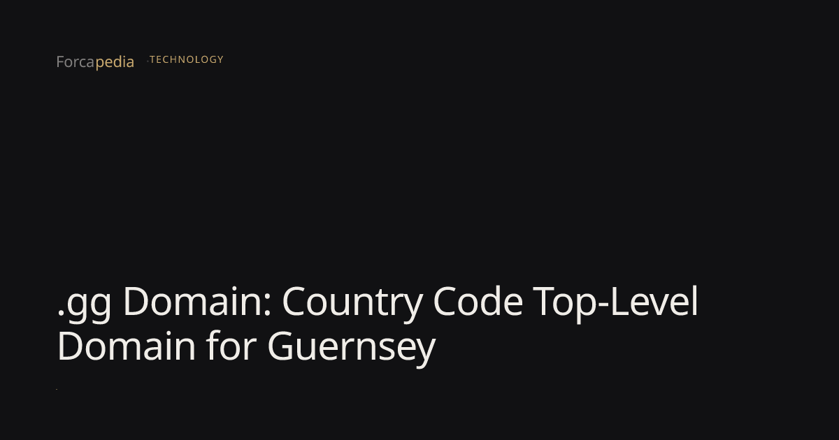 .gg Domain: Country Code Top-Level Domain for the Bailiwick of Guernsey ...